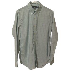 Men's Ralph Lauren Performance Classic Fit Mint Green Button Down Size Small